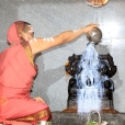 Sri Sannidhanam performing the Kumbhabhisheka of the Varasiddhi Vinayakar temple in Ramayyanpatti
