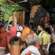 The Jagadgurus having Darshan at the Kattu Pillaiyar temple