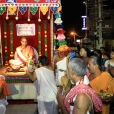 Sri Sannidhanam being led in a grand procession through the Agrahara of Rameswaram that surrounds the Ramanathaswamy temple