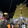 Sri Sannidhanam being led in a grand procession through the Agrahara of Rameswaram that surrounds the Ramanathaswamy temple