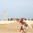 Sri Sannidhanam arriving at Dhanushkodi