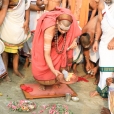 Sri Sannidhanam performing worship at Dhanushkodi