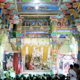 Sri Mahasannidhanam performed the Sharada Chandramoulishwara Puja at the end of the Southern corridor of the third Praakaara of the Sri Ramanathaswamy Temple