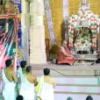 Sri Mahasannidhanam performed the Sharada Chandramoulishwara Puja at the end of the Southern corridor of the third Praakaara of the Sri Ramanathaswamy Temple