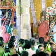 Sri Mahasannidhanam performed the Sharada Chandramoulishwara Puja at the end of the Southern corridor of the third Praakaara of the Sri Ramanathaswamy Temple