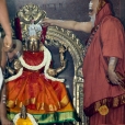 Sri Mahasannidhanam performing the Prathishta Kumbhabhisheka of Goddess Sharadamba