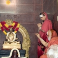 Sri Mahasannidhanam performing the Prathishta Kumbhabhisheka of Sri Adi Shankaracharya
