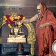 Sri Mahasannidhanam performing the Prathishta Kumbhabhisheka of Sri Adi Shankaracharya