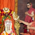 Sri Mahasannidhanam performing the Prathishta Kumbhabhisheka of Sri Adi Shankaracharya
