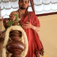 Sri Sannidhanam performing the Kalashabhisheka ceremonies