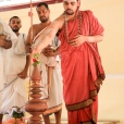 Sri Sannidhanam performing the Kalashabhisheka ceremonies