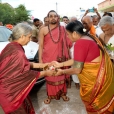 Sri Sannidhanam visiting the Sri Sampath Gopalakrishnan temple in Varadaiyyan Gramam in Ayikudy