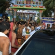 Sri Sannidhanam being received at the entrance of the Sri Sundararaja Perumal temple