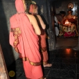 Jagadgurus having Darshan at the The Jagadgurus being received at the Vishwanatha Swamy temple