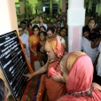 Sri Mahasannidhanam inaugurating the Vishalakshi Mandapam at the Vishwanatha Swamy temple