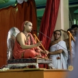 Sri Sannidhanam giving a Anugraha Bhashanam
