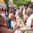 Sri Mahasannidhanam visiting the Sringeri Shankara Math in Sivagangai