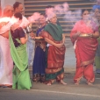 The Jagadgurus arrived at the famous temple town of Srirangam to a rapturous welcome by devotees