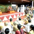 Dhuli Pada Puja was performed by the Manager of Sringeri Shankara Math, Sri Rangarajan