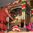 Sri Mahasannidhanam performing the Sri Chakra Puja