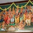 Paintings at the Aayir Vaishya Samajam in Tiruchirapalli
