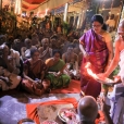 Dhuli Pada Puja being performed by Sringeri Math Mudradhikari, Sri Kannan