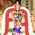 Sri Sannidhanam offering a gold kavacha for the Rajagopalaswamy Temple