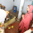 The Jagadgurus visited Navaneeta Krishnan Bhajana Matham in the Tenkasi Agrahara
