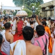 Jagadgurus arrive for the public function in Tenkasi