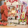 Sri Mahasannidhanam performing the nightly Sharada Chandramoulishwara Puja