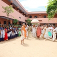 Sri Sannidhanam gracing the Chatram Bharati Girls & Boys High Schools