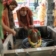A Dhara Patram was dedicated to the Shiva Linga (Kashi Vishwanatha) in the Ashram