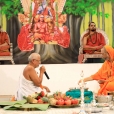 Dhuli Pada Pooja was then was performed by Swami Omkarananda