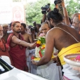 Sri Mahasannidhanam and Sri Sannidhanam arrived at Theni in the evening of April 15, 2017 to a rapturous welcome by Swami Omkarananda of Veda Puri (Sri Swami Chidbhavananda Ashram)