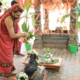 On April 17, 2017, the Jagadgurus graced the Nandi Prathishta for the Kashi Vishwanatha Shivalinga