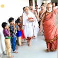 n the afternoon, the Jagadgurus graced the Rosy school in Theni en route to Periyakulam