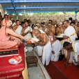 Sri Sannidhanam also visited Mannadimangalam, where He blessed the renovation efforts of the Adhishtanam of Sri Jnanananda Bharati Swamigal