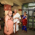 Later, at Thenkarai, Sri Mahasannidhanam and Sri Sannidhanam had Darshan at the Sri Moolanatha Swamy temple