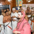 Sri Sannidhanam gracing the Vinayaka Nagar Agrahara and having Darshan at the Mahaganapati temple