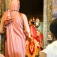 Sri Sannidhanam visiting the Durga Devi Kshetram in Sreekanteshwaram