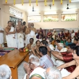 Sri Sannidhanam visiting the Durga Devi Kshetram in Sreekanteshwaram