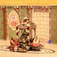 Sri Mahasannidhanam performing the nightly Sharada Chandramoulishwara Puja