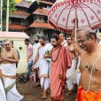 Sri Sannidhanam visiting the famous temple of Sri Vadakkunnathan (Vrishachaleshwara)