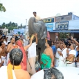 Jagadgurus being with Poornakumbha by devotees led by authorities of the famous temple of Lord Subrahmanya at Tiruchendur