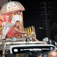 Sri Sannidhanam being taken in a grand procession from Sringeri Shankara Math to Krishna Mahal, Dwadashi Math