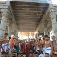Jagadgurus inaugurating the Ananda Vilas granite Mandapam an an offering from the Sringeri Math