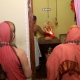 Jagadgurus having Darshan at the Sringeri Shankara Math, Thyagaraja Nagar prior to Their departure to Palamadai