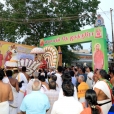 Sri Sannidhanam being led in a procession to the Sringeri Shankara Math in Thyagaraja Nagar
