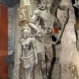 Huge monolithic sculptures at the Nellaiappar temple