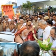 After the Jagadgurus had Darshan, Sri Sannidhanam was taken in a procession